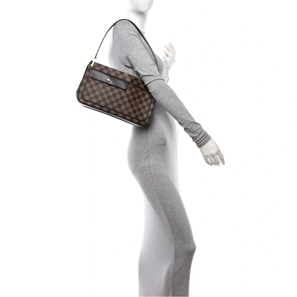 Authentic Louis Vuitton NEW aubagne damier ebene mini satchel